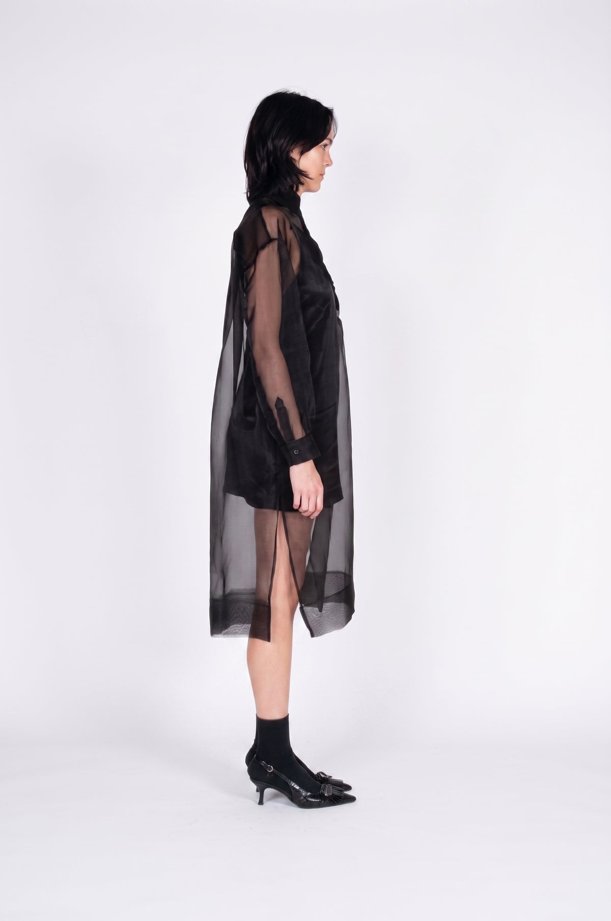 Abito polo in organza di seta-2