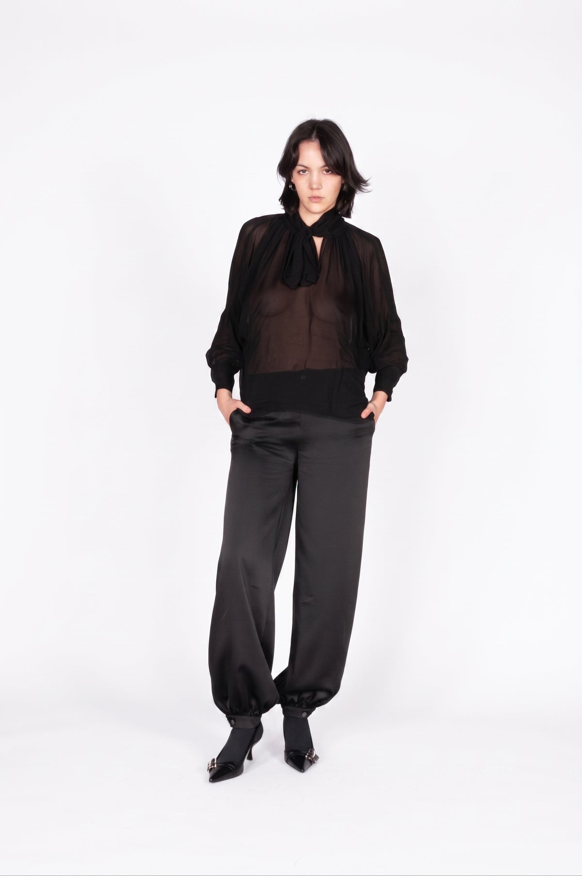 Camicia con sciarpa