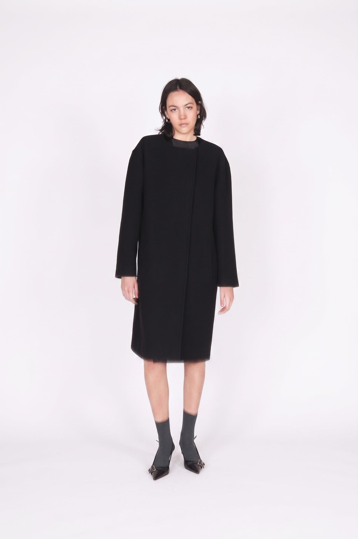 Cappotto Minimal Giro collo